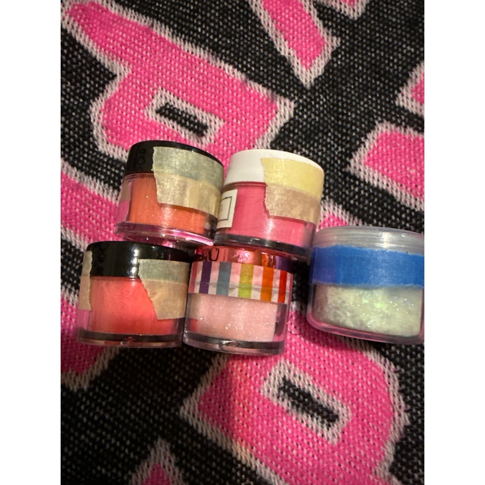 Assorted nail dip powder colors